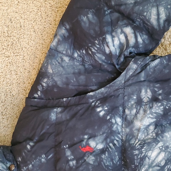 Polo by Ralph Lauren Tie Dye Jacket/Vest Combo with Removable Hood. - Picture 6 of 7